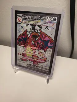 Pokemon TCG Obsidian Flames Charizard EX 215/197 Ultra Rare Near Mint Condition - Image 2