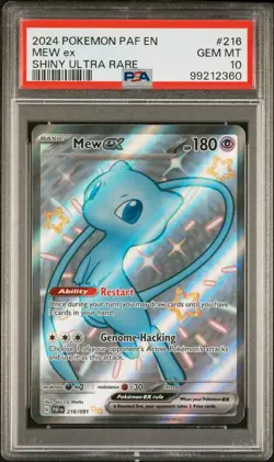 Pokemon TCG Mew EX Shiny Extra Rare #216 PSA 10 - Image 1