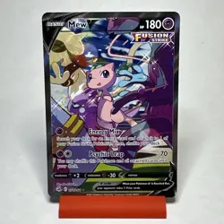 2021 Pokemon SWSH Fusion Strike Mew V #251/264 - Image 1