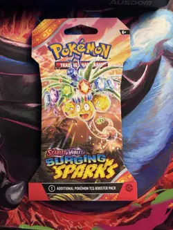 Pokemon Scarlet & Violet Surging Sparks Booster Pack Sleeved x6 - Image 2