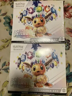 Pokemon Prismatic Evolutions Elite Trainer Box Promo 2x Set Eevee 2024 English - Image 1