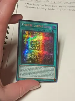 Primate Lordly Lode MP25-EN114 1st Ed Prismatic Secret Rare NM Yugioh - Image 2
