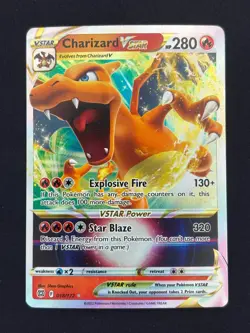 Charizard VSTAR 018/172 - Brilliant Stars - Near Mint NM Pokemon Card - Image 1