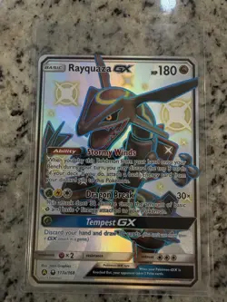Shiny Rayquaza GX JUMBO Oversized Card 177a/168 Hidden Fates Promo Pokemon - Image 1