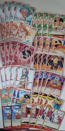 46x Super Pre Release Pre Errata One Piece Card Game Nami Nico Robin Sanji - Image 1