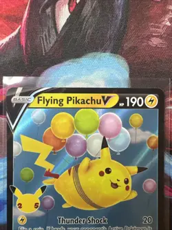 Pokemon TCG Flying Pikachu v Celebrations Holo Ultra Rare Lightning Card 006/025 - Image 2
