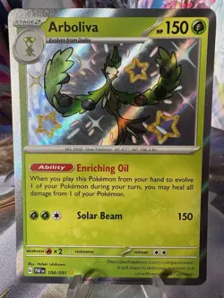 Pokemon TCG Arboliva Scarlet & Violet Paldean Fates Holo Shiny Rare Card 104/091 - Image 2