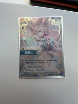 League of Legends Ahri Inquisitive Champion Unit Holo Card 227/221 - Image 5