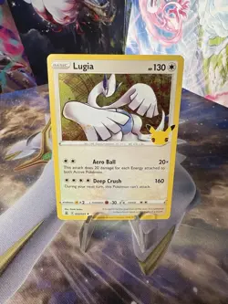Pokemon TCG Lugia Celebrations Holo Rare Card 022/025 25th Anniversary - Image 1