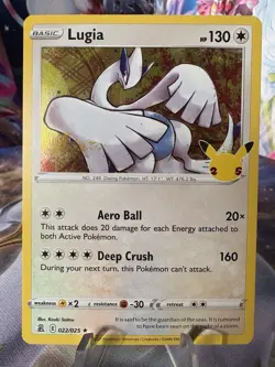Pokemon TCG Lugia Celebrations Holo Rare Card 022/025 25th Anniversary - Image 2