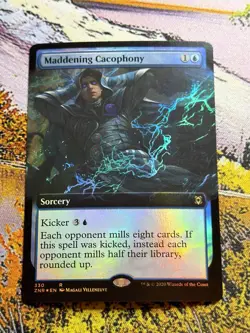 MTG Maddening Cacophony (Extended Art) Zendikar Rising Near Mint Foil - Image 1
