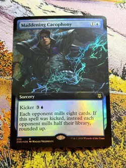 MTG Maddening Cacophony (Extended Art) Zendikar Rising Near Mint Foil - Image 5
