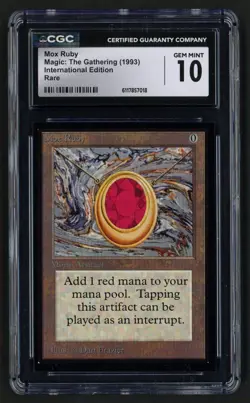 ***CGC 10 International Edition Mox Ruby*** MTG CE Collectors Kid Icarus - Image 1