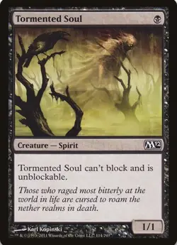 Tormented Soul Common Magic MtG x1 M12 SP/LP - Image 1