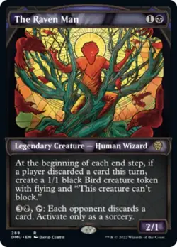The Raven Man - Stained Glass Showcase (DMU) Dominaria United - NM - Image 1