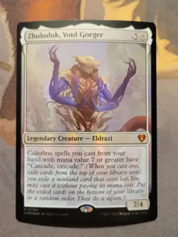 1x Zhulodok, Void Gorger *FOIL* Commander Masters Mythic MTG NM - Image 1