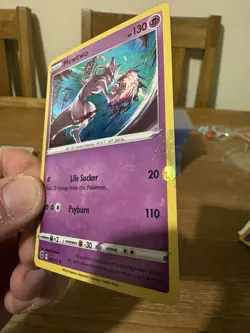 Pokemon Mewtwo HOLO BLEED ERROR 056/172 HD SWIRL 2022 Cosmos Promo RARE - Image 3