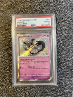 Pokemon TCG Mimikyu Scarlet & Violet Paldean Fates Holo Shiny Rare PSA 10 - Image 1