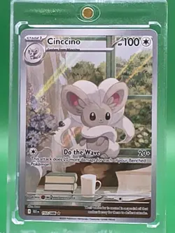 Pokemon Black Bolt Cinccino Illustration Rare Holo 153/086 English MINT - Image 1