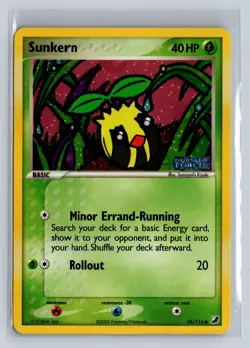Sunkern 76/115 Holo EX Unseen Forces Stamped Pokemon TCG - Image 1