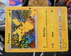 2021 Pokemon Mcdonalds Pikachu Promo 25/25 HOLO 25th Anniversary. - Image 5