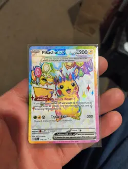 Pokemon TCG Surging Sparks Pikachu EX 219/191 Full Art Ultra Rare NM - Image 1