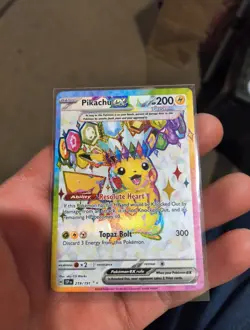 Pokemon TCG Surging Sparks Pikachu EX 219/191 Full Art Ultra Rare NM - Image 3