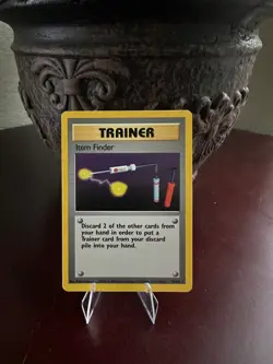 Pokemon TCG Item Finder 74/102 – Base Set 1999 – Rare Trainer - Image 1