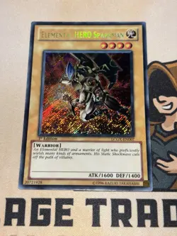 Elemental HERO Sparkman LCGX-EN007 1st Edition Secret Rare YuGiOh NM - Image 2