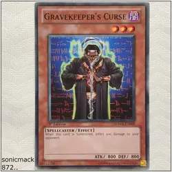 Gravekeeper's Curse - SDMA-EN008 - Common 1st Edition Yugioh - Image 1