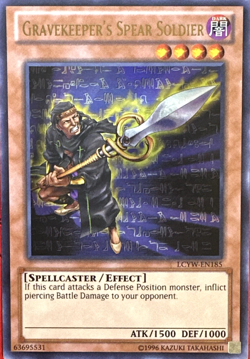 Gravekeeper's Spear Soldier - LCYW-EN185 - Unlimited - Ultra Rare - YuGiOh TCG - Image 1