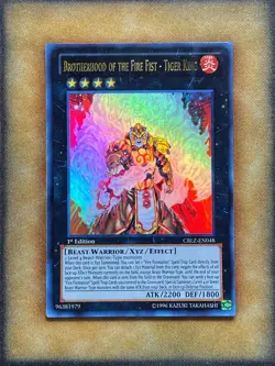 Yugioh Brotherhood of the Fire Fist - Tiger King CBLZ-EN048 Ultra Rare 1st Ed MP - Image 1