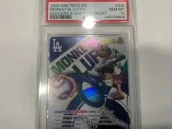2025 ONE PIECE PROMOS DODGERS X ONE PIECE NIGHT #010 MONKEY D. LUFFY PSA 10 - Image 3