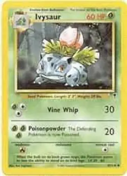 Ivysaur 30/102 Base Set Vintage 1999 Pokemon Card - LP - Image 1