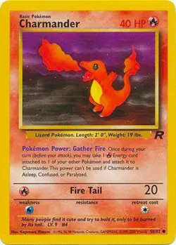 Charmander 50/82 Team Rocket Vintage 2000 Pokemon Card - Image 1