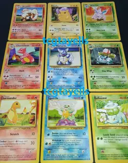 Base Set Pokemon Cards Vintage 1999 Charmander Commons Uncommons Pick From List - Image 1
