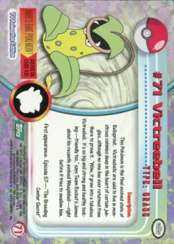 Victreebell - #71 Series 1 (Topps) Misspelling Pokemon Card - Image 2