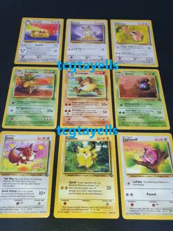 Jungle Set 1999 Vintage Pokemon Cards - Commons Uncommons Pikachu Pick From List - Image 1