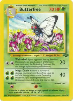 Jungle Set 1999 Vintage Pokemon Cards - Commons Uncommons Pikachu Pick From List - Image 2