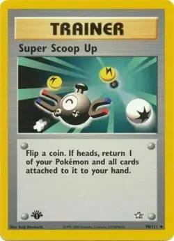 Super Scoop Up 98/111 1st Edition Neo Genesis Trainer Pokemon Card - Image 1