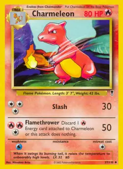 Charmeleon 37/110 Legendary Collection Pokemon Card - Image 1