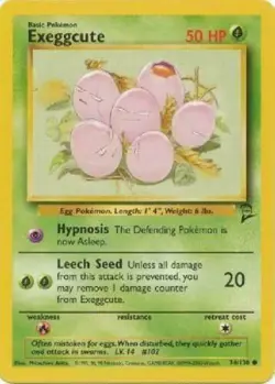 Exeggcute 74/130 Base Set 2 WOTC Pokemon Card - Image 1
