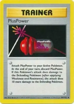 PlusPower 84/102 SHADOWLESS Base Set 1999 Pokemon Card - Image 1