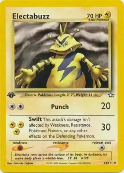 Electabuzz 33/111 1st Edition Neo Genesis Pokemon Card - Image 1