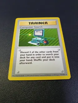 Computer Search 71/102 SHADOWLESS Base Set Rare Trainer 1999 Pokemon Card - Image 5