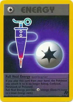 Full Heal Energy 81/82 Team Rocket Vintage 2000 Pokemon Card - Image 1