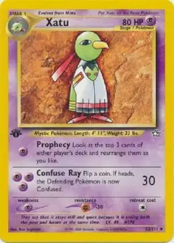 Xatu 52/111 1st Edition Neo Genesis Pokemon Card - Image 1