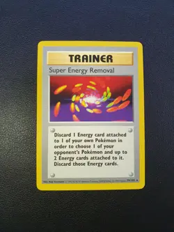 Super Energy Removal 79/102 SHADOWLESS Base Set Rare Trainer 1999 Pokemon Card - Image 1