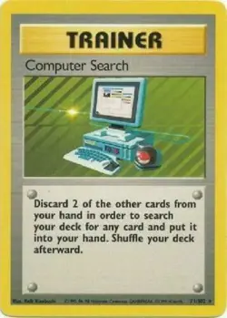 Computer Search 71/102 - Base Set Rare Trainer 1999 Pokemon Card - Image 1