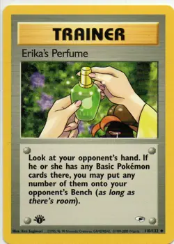 Erika's Perfume 110/132 1st Edition Gym Heroes Trainer Pokemon Card - Image 1